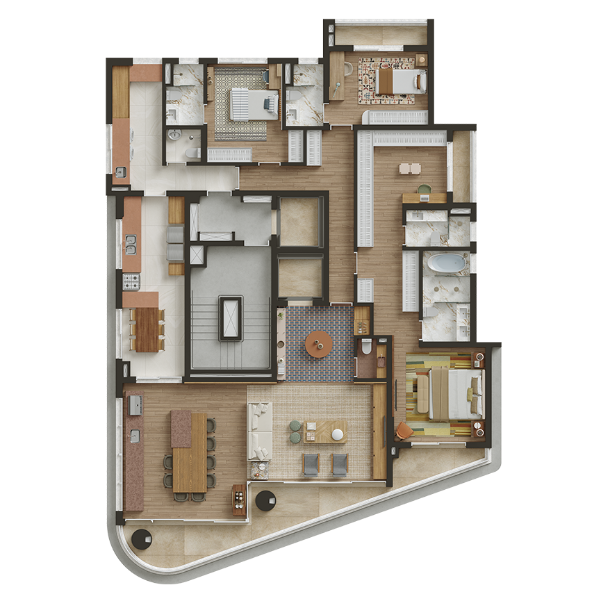 246 m² 3 suítes, 3 vagas 